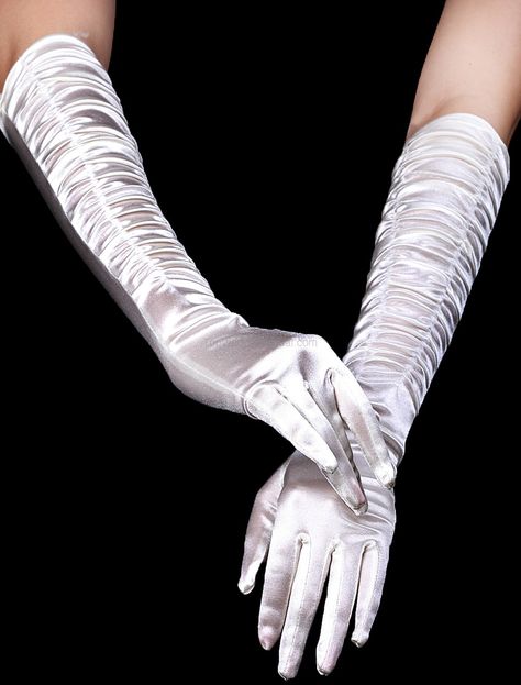 Classic White Satin Gloves Bridal Gloves Long, Victorian Gloves, Slay Fits, Silver Gloves, Fancy Gloves, Flapper Accessories, Silk Gloves, Satin Gloves, Elegant Gloves