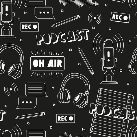 Black Podcast Icon, Podcasting Aesthetic, Podcast Icon, Radio Studio, Podcast Design, Microphone Graphic Design, Podcast Aesthetic, Podcast Mic, Radio Microphone Illustration