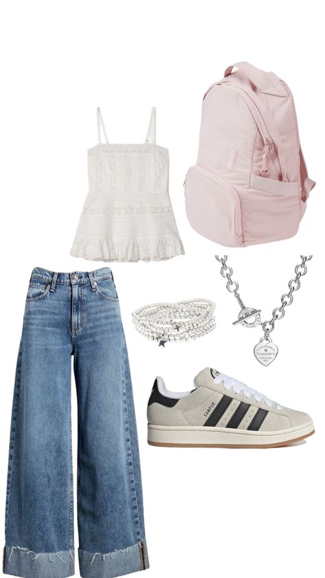 Back To School Outfit Inspo!! #fitspo #fit #outfit #inspo #outfitinspo #vibes #backtoschool #school #dresscode #freshman #sophomore #junior #senior #highschool #middleschool Senior Highschool, Middle School Outfit, High School Fashion, First Week Of School Ideas, Back To School Fashion, Back To School Outfit, High School Outfit, Stylish Jeans, Digital Marketer