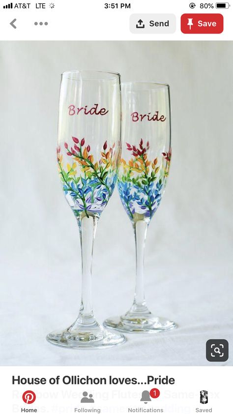 Rainbow Wedding Theme, Wedding Flutes, Boda Mexicana, Lgbt Wedding, Rainbow Wedding, Wedding Toasts, Wedding Speech, Lgbtq Wedding, Future Wedding Plans