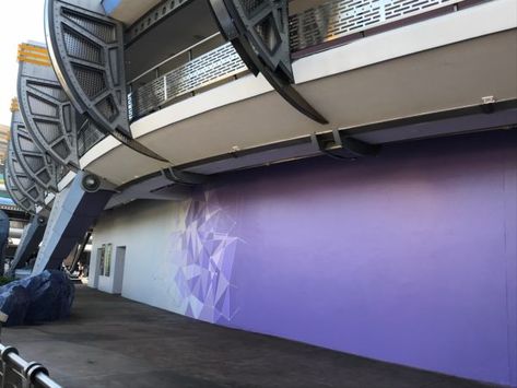 Purple Wall Disney, Disney Purple Wall, Magic Kingdom Entrance, Disney Castle Wall Painting, Magic Kingdom Castle Pictures, Discovery Island, Walt Disney Concert Hall, Tower Of Terror, Guest Room Decor