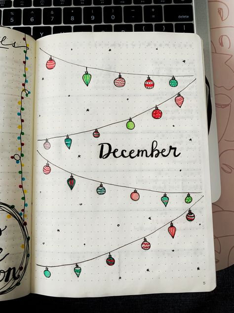 December bujo December Bullet Journal Cover, December Bujo, Bullet Journal Christmas, December Bullet Journal, Kalender Design, Bullet Journal Cover, Bullet Journal Ideas Templates, Bullet Journal Cover Ideas, Bullet Journal Mood Tracker Ideas