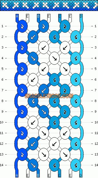 Normal Friendship Bracelet Pattern #10253 - BraceletBook.com Friendship Bracelet Cross Pattern, Cross Bracelet String, Intermediate Friendship Bracelet Pattern, Cross Bracelet Pattern, Cross Friendship Bracelet Pattern, Bracelet Patterns Christmas, Christmas Bracelet Pattern, Cross Friendship Bracelet, Diamond Friendship Bracelet