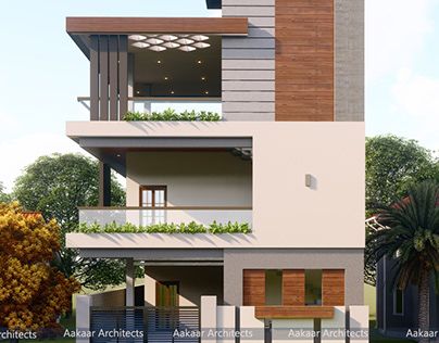 Residential Elevation, Modern House Front Elevation, House Front Elevation Design, Elevation Interior Design, House Front Elevation, Indian House Design, Front Elevation Design, Indian House, House Balcony