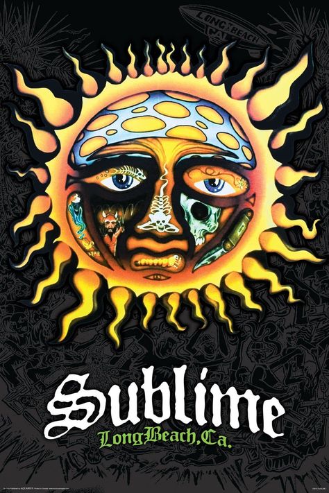 Sublime LBC @wyattsgarage #wyattsgarage @sublime #sublime #sublimelbc #loudog #skunkrecords #bradleynowell #vinyl #lbc #ska #punk #hiphop #reggae #music #santeria #rock #ericwilson #budgaugh #longbeach #california #sublimewithrome Sublime With Rome, Lou Dog, Sublime Sun, Sublime Band, Sun Poster, Hippie Posters, Hippie Wallpaper, Edgy Wallpaper, Unframed Wall Art