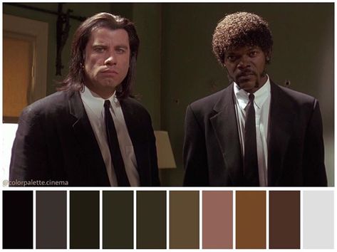 @colorpalette.cinema Tarantino Cinematography, Cinema Palettes, Pulp Fiction 1994, Directed By Quentin Tarantino, Film Reference, Color In Film, Quentin Tarantino Films, Movies Scenes, Kung Fu Kenny