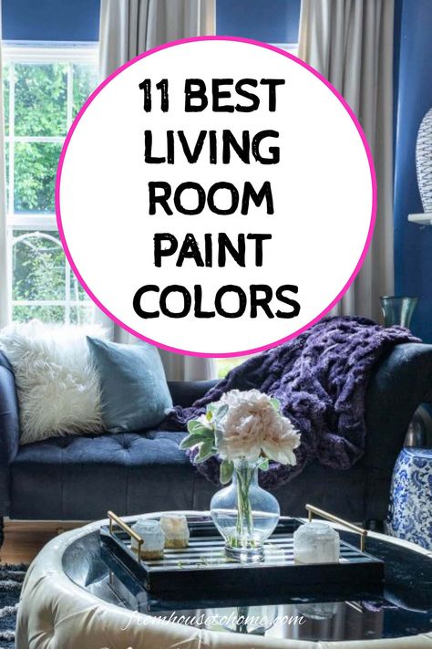 11 best living room paint colors Painting Ideas Inside The House, Best Color Schemes For Living Room, Colorful Painting Interior, Trendy Wall Paint Ideas, Large Living Room Wall Color Ideas, Trendy Paint Colors For Living Rooms, Cozy Room Paint Colors, Best Color For Living Room Walls, Popular Paint Colors 2024 Living Room