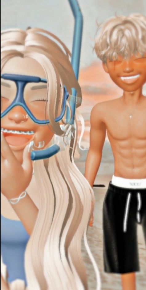 Zepeto Post Ideas, Zepeto Outfits Boy Ideas, Zepeto Couple, Blonde Hair Cartoon, Zepeto Looks Ideas, Boys Swim, Preppy Aesthetic, Post Ideas, Dreamy Art