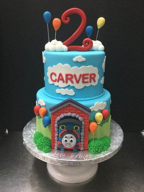 Friends Birthday Cake, Train Cake, Cartoon Cake, Kids Cakes, Thomas The Train, Friends Birthday, Thomas And Friends, The Train, Kids Cake