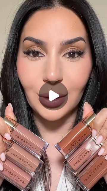 Anastasia Beverly Hills on Instagram: "Watch @makeupbybrooktiffany get the perfect nude lip combo using our NEW #ABHLipVelvet in Peachy Nude 😍💋 Shop the new collection on 1/4 at AnastasiaBeverlyHills.com!  Also wearing Cool Brown Lip Liner 💖  #AnastasiaBeverlyHills" Nude Lip Combo, Brown Lip Liner, Brown Liner, Cool Brown, Lip Combo, Makeup Mistakes, French Phrases, Nude Lip, Velvet Color