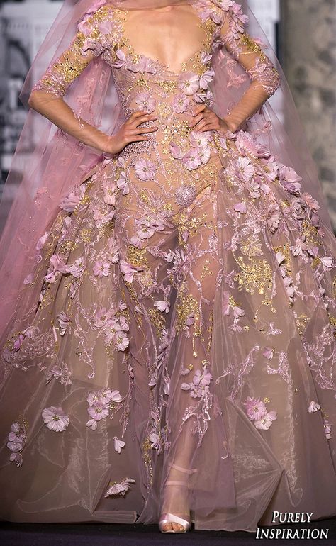 Prom Aesthetic, Magical Clothes, Elie Saab Fall, Elie Saab Couture, Pink Gown, Dior Haute Couture, Couture Mode, Glamorous Dresses, Fairytale Dress