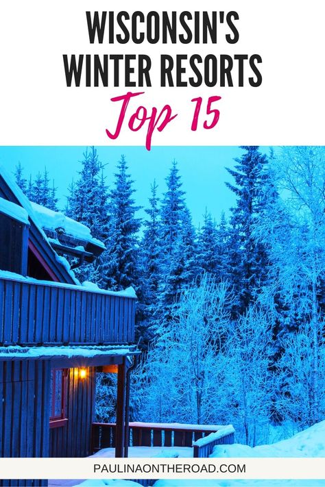 One of the essential parts of planning winter getaways in Wisconsin is finding the perfect place to stay. Luckily there are lots of amazing Wisconsin winter resorts. This guide covers all the best winter resorts in Wisconsin for any budget and travel type. Included are hotels in Lake Geneva, Wisconsin Dells, Door County, Northern Wisconsin, and more! #Wisconsin #Winter #WinterGetaways #WinterResorts #Resorts #LuxuryResorts #WinterVacation #WisconsinDells #NorthernWisconsin #DoorCounty Christmas In Wisconsin, Wisconsin Dells Winter, Winter Family Vacations, Wisconsin Winter, Wisconsin Vacation, Winter Getaways, Lake Geneva Wisconsin, Winter Resort, Northern Wisconsin