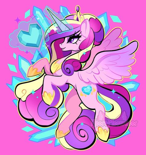 Lidded Eyes, Princess Cadence, Horn Hair, Mlp Fan Art, Horn Jewelry, Princess Luna, My Little Pony Drawing, Mlp Pony, My Little Pony Pictures