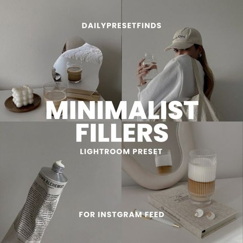 This presets give lives to all your Instagram fillers. Minimalist Fillers presets is just one of my on go presets for dump and fillers Instagram feed. Clean, Aesthetic and Minimal feed looks will be created to this Lightroom Preset for mobile and desktop. Easy to use and install and Instagram worthy presets. * HOW TO ORDER * - Tap "add to cart" or "buy it now"; - Receive receipt email from Etsy with link to download file - Download the Lightroom presets instantly. When & How is the download avai Clean Photo Editing, Clean Lightroom Presets, Instagram Content Strategy, Clean Photo, Influencer Lifestyle, Summer Presets, Instagram Luxury, Instagram Grid, Clean Aesthetic