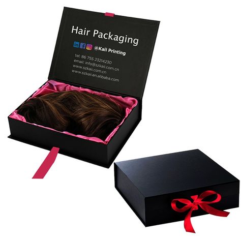 hair extension box, wig box Hair Box Packaging Design, Wig Packaging Boxes, Wig Packaging Ideas, Hair Packaging Ideas, Wig Business, Packing Box Design, Hair Packaging, Vending Machine Design, Business Things