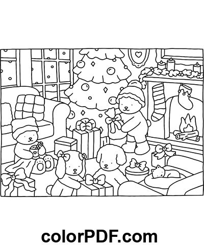 Get creative with our free printable Bobbie Goods Christmas Party coloring page from the Bobbie Goods Coloring Book. Get your hands on a fun coloring sheet today - download or print it now! Bobbie Goods, Christmas Tree Coloring Page, Bear Coloring Pages, صفحات التلوين, Detailed Coloring Pages, Cartoon Coloring Pages, Dessin Adorable, Christmas Coloring Pages, Cute Coloring Pages