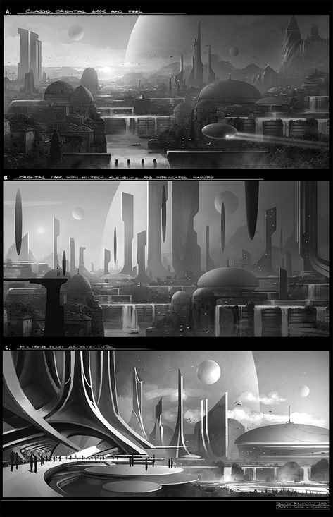 AaeRA - Concept Art on Behance Alien City Concept Art, Sci Fi City Art, Scifi City Concept Art, Future City Concept Art, Futuristic City Concept Art, Future City Concept, Environment Thumbnails, City Concept Art, Futuristic Concept Art