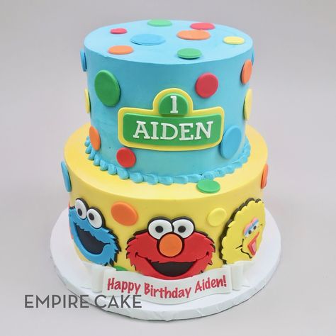 2nd Birthday Boy Cake, Sesame Street 2nd Birthday, Birthday Boy Cake, 2nd Birthday Boy, Seaseme Street, Sesame Street Cake, Baby Birthday Party Theme, 2nd Birthday Party For Boys, 2nd Birthday Boys