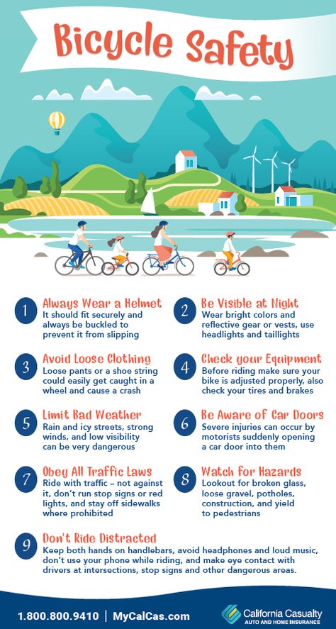 Before you let your child take off down the sidewalk, follow these important Bicycle Safety Tips. Download our free guide to show your kids and teach them the importance of safety at www.mycalcas.com Bike Safety Poster, Safety Fair Ideas, Safety Rules On Road, Bike Safety Activities, Bike Rodeo, Safety Worksheets, Road Safety Poster, Fire Safety For Kids, Street Safety