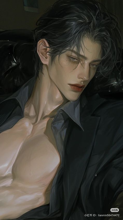 Hot Manhwa Characters Man, Hot Russian Men, Vampire Men, Muscular Guy, Types Of Eyes, Profile Pictures Instagram, Dark Anime Guys, Anime Guys Shirtless, Still Life Drawing