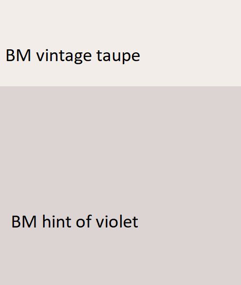 Hint Of Violet Benjamin Moore, Benjamin Moore Bedroom, Violet Vintage, Taupe Paint, Paint Trends, Paint Projects, Pink Paint, Paint Furniture, Basement Ideas