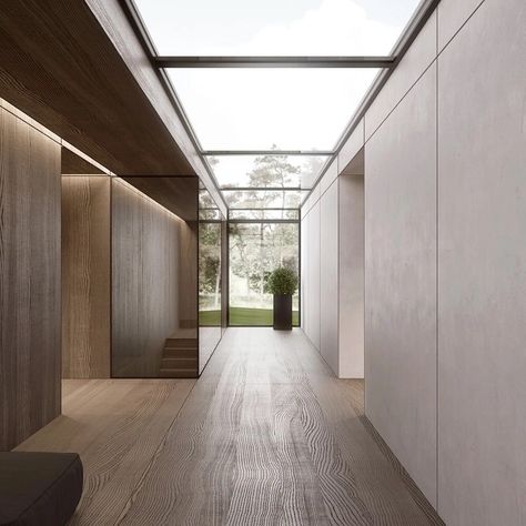 Villa Concept, Villa Interior Design, Corridor Design, Villa Interior, Min Min, Concept Ideas, Modern Hallway, 아파트 인테리어, Minimalist Architecture