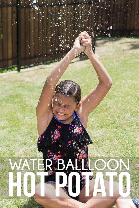 Summer Birthday Parties, Fun Water Games, Water Balloon Games, Outdoor Water Games, Field Day Games, Birthday Games For Adults, Summer Camp Games, Balloon Games, Hot Potato