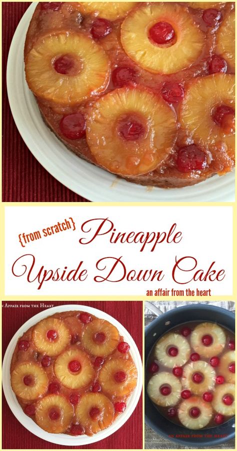 From Scratch Pineapple Upside Down Cake Pineapple Upside Down Cake From Scratch, Cake Boss Recipes, Cupcake Recipes From Scratch, Recipes From Scratch, Cake From Scratch, Cupcakes Recipes, Cupcake Baking, Baking Cakes, Pineapple Upside