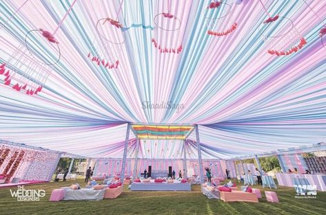 25+ Pastel Themed Wedding Decorations that are Way Too Pretty! | ShaadiSaga Wedding Tent Decorations, Pastel Wedding Theme, Mehendi Decor Ideas, Themed Wedding Decorations, Wedding Hall Decorations, Wedding Ceremony Ideas, Wedding Entrance Decor, Mandap Decor, Desi Wedding Decor