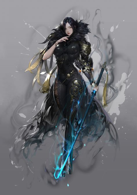 ArtStation - Blade & Soul - Jinsoyun, WonJo Jung / HEX Blade And Soul Anime, Funny Star Wars Memes, Lady Of The Lake, Blade And Soul, Cartoon Wallpaper Hd, Fantasy Beasts, Dungeons And Dragons Characters, Anime Warrior, Warrior Girl