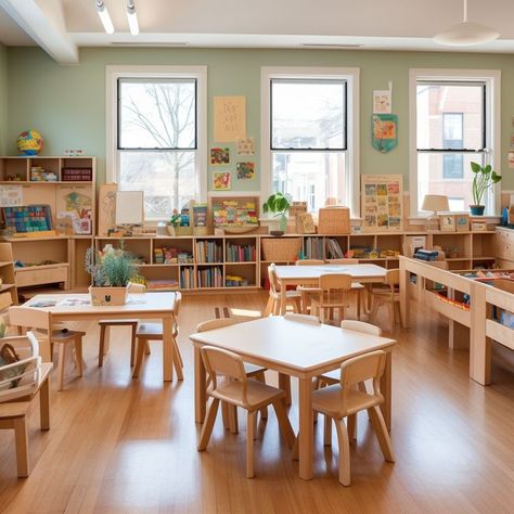 Discover a world of charming and functional furniture for your preschool. From cozy reading nooks to interactive learning corners, our Pinterest board showcases a range of imaginative designs. Create an enchanting environment where every piece sparks creativity and supports holistic growth. Dive in and design the perfect kindergarten ambiance! Montessori Aesthetic, Aesthetic Daycare, Daycare Aesthetic, Montessori Preschool Classroom, Reading Nook Classroom, Kindergarten Furniture, Daycare Furniture, Montessori Kindergarten, Wooden Nursery