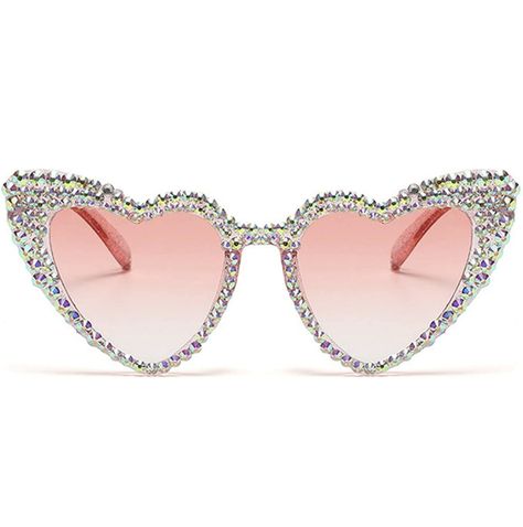 Heart shaped Lover sunglasses Lover Sunglasses, Diamond Sunglasses, Rhinestone Sunglasses, Cute Sunglasses, Resin Jewelry Making, Amazon Clothes, Sunglasses Uv Protection, Taylor Swift Eras Tour, Heart Women