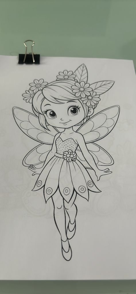 Pixies And Fairies, Fairy Easy Drawing, Easy Fairy Drawing, Rangoli Idea, Doodle Quotes, Fairy Drawings, Spring Fairy, Rangoli Ideas, Fairy Pictures