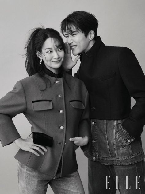 Korean Photoshoot, Hometown Cha Cha Cha, Kim Seonho, Shin Min Ah, Korean Couple Photoshoot, Photoshoot Studio, Jung So Min, 사진 촬영 포즈, Korean Couple