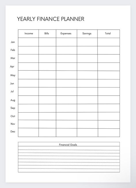 Yearly Finance Planner,Annual Finance Tracker,Financial Planner,Yearly Budget,Annual Expense Plan... printablemonthlyplanner #stylishplanner #horizontalplanner #planneressentialsbundle. Yearly Finance Tracker, Yearly Budget Planner, Yearly Financial Planning, Yearly Income Tracker, Expense Planner, Bills Tracker, Yearly Budget, Financial Tracker, Planner Minimal