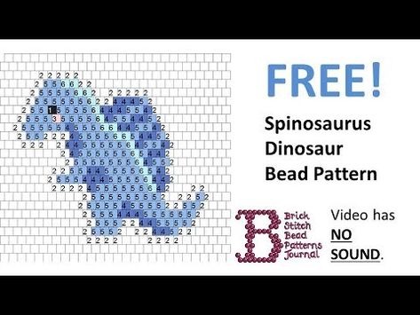 (1097) Free Spinosaurus Dinosaur Cute Animal Earring Seed Bead Pattern - YouTube Diy Seed Bead Earrings, Dinosaur Earrings, Seed Bead Pattern, Row By Row, Bead Pattern, Animal Earrings, Graph Paper, Perler Bead Patterns, Bead Patterns