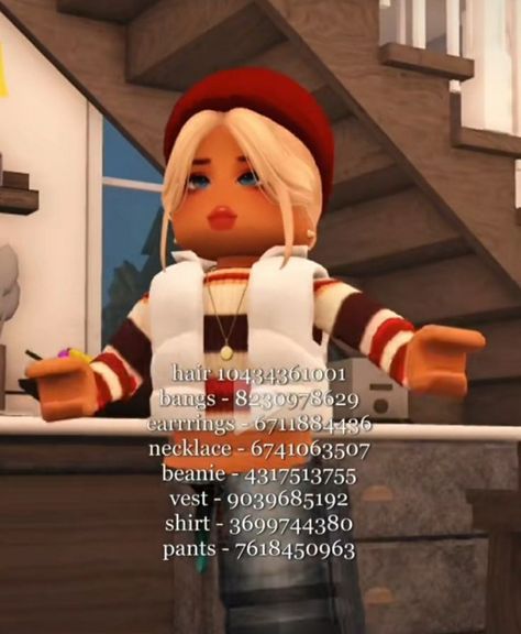 Fall mom outfit! Roblox Fall Outfit Codes, Berry Avenue Fall Outfit Codes, Mom Outfits Fall, Cat Outfit, Mom Clothes, Code Clothes, Bloxburg Codes, Mom Fall, Mom Outfit