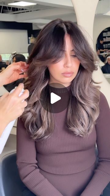 Diana Vivilecchia on Instagram: "Do you think I saved her engagement shoot? It’s very important when hairstylist cut they frame the existing balayage placement and vice versa. I think over the past few years one length cuts were trending. Now layer(buttery fly cuts) blow outs and lots of texture is in, you have to take into consideration your placement pattern alot more, it’s not forgiving. Even though she didn’t like the hair cut , it was to boxy and heavy , i couldn’t cut more bc she already thinks it’s too short. So I customized my balayage placement and toning techniques to blend her new money brunette 🤍 . I’ll be teaching my balayage technique and formulas that you can use on one length hair and layers. My toning techniques are half the battle. Link in bio to register for my upcom Balayage Placement, Placement Pattern, One Length Hair, Thrift Store Outfits, New Money, Balayage Technique, Cut Her Hair, Color Magic, Tone Hair