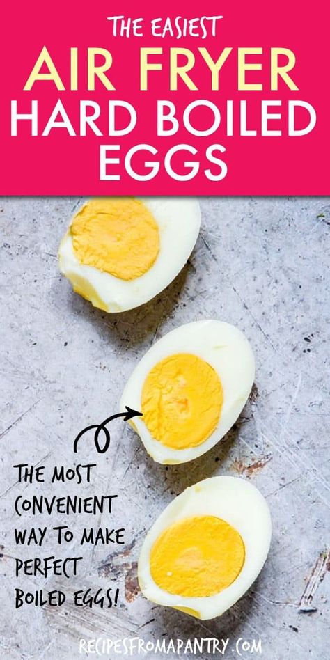 Air Fryer Hard Boiled Eggs, Cooking Hard Boiled Eggs, Hard Boiled Egg Recipes, Cooking Eggs, Making Hard Boiled Eggs, Boiled Egg Diet, Soft Boiled Eggs, Air Fryer Dinner Recipes, Air Fryer Healthy