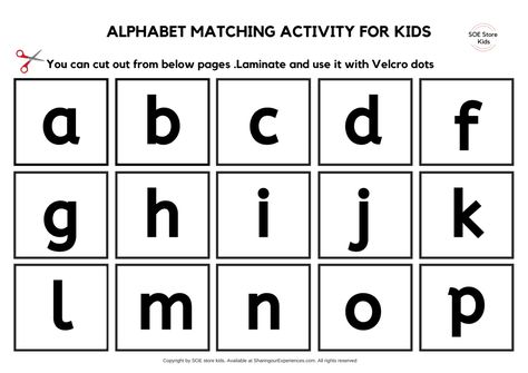 Free printable uppercase and lowercase letters worksheets pdf – (Instant download pdf format) Letter Matching Worksheet, Small Alphabet Letters, Alphabet Letters To Print, Letters Worksheets, Worksheet Preschool, Letter Flashcards, Small Alphabets, Alphabet Kindergarten, Free Preschool Printables