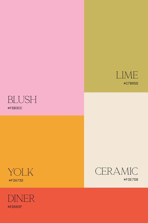 Bold shades for your spring colour projects | Designed by Studio Pie, Branding & Squarespace Web Design. Brand Color Palette, Color Palette Design, Color Inspo, Color Stories, Design Graphique, Colour Schemes, Color Pallets, Color Theory, Brand Colors