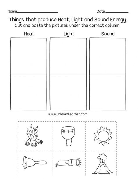 Energy Worksheets, Sources Of Energy, 6th Grade Worksheets, Energy Kids, What Is Energy, Laws Of Physics, Worksheets Kindergarten, Free Preschool Printables, Spelling Worksheets