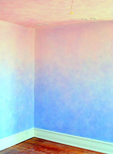 Soothing walls Great texture for Nia room!!! Wall Painting Inspiration, Lazure Painting, Rainbow Room, Wall Paint Designs, Painted Wall, Watercolor Walls, Room Paint, Kids' Room, Wall Paint