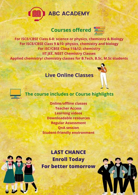 online coaching/tuition template Coaching Classes Advertisement, Coaching Templates, Tuition Centre, Advertisement Poster, Chemistry Class, Coaching Classes, Class Teacher, Student Living, Poster Background