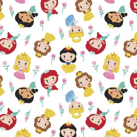 Disney Princess Fabric, Kawaii Disney, Disney Fabric, Quilt Material, Cute Princess, Before Midnight, Floral White, Disney Princesses, Sleeping Bag