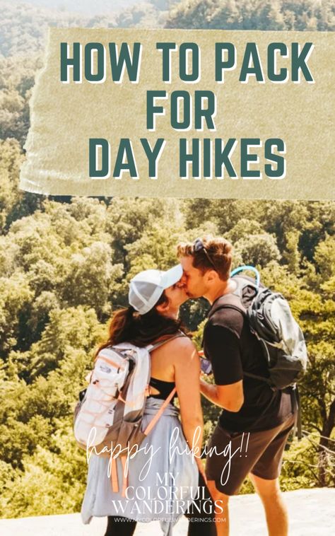 If you're not going a full backcountry camping trip, and it's not a quick 2-miler on a Tuesday you're probably wondering what exactly is necessary. Removing the variables for anyone who is also a photographer (we'll cover than in another post!), here is exactly what you need in your hiking daypacks! If you're wondering what to pack for an all-day hiking adventure - we've got you covered. Your day hiking backpack will have everything from extra socks to a waterproof fire starter! Daypack Essentials, Hiking Trip Packing List, Hiking Backpack Essentials, Day Hiking Backpack, Hiking List, Hiking Day Pack, Hiking Supplies, Spring Hiking, Backcountry Camping