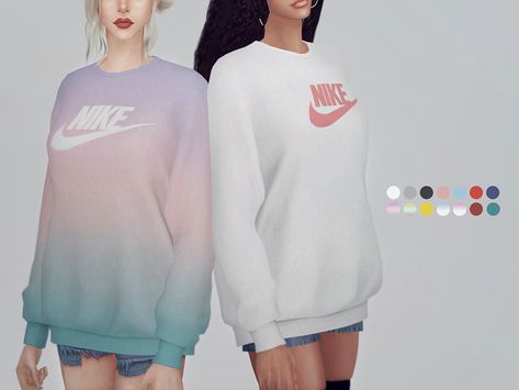 Cc Clothing, Die Sims 4, Sims 4 Toddler, Sims Four, Cc Sims, Teen Clothing, Ts4 Cc, Nike Sweatshirts, The Sims4