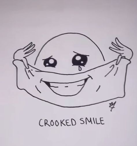 Crooked Smile Tattoo, Smile Tattoo, Crooked Smile, Bicep Tattoo, Face Tattoo, Clear Skin, Small Tattoos, Tattoo Ideas, The Outsiders