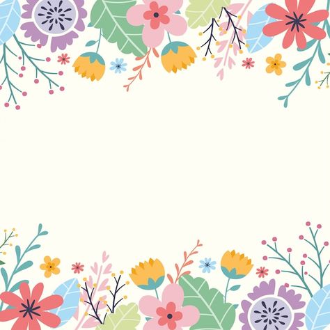 Marco Floral, Floral Vector, Floral Background, Home Deco, Premium Vector, Cactus, Bullet Journal, Baby Shower, Canvas