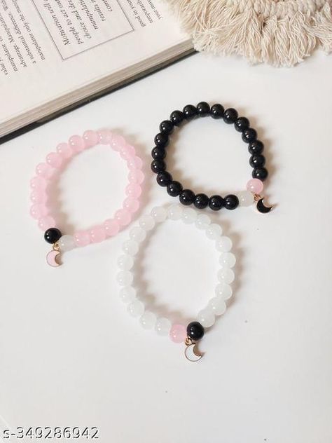 Trio Bracelet Ideas Beads, Trio Friends Bracelets, Trio Matching Accessories, 3 Bff Bracelets, Matching Trio Bracelets, Trio Matching Bracelets, Trio Bracelet Ideas, Trio Friendship Bracelets, Couple Bracelets Aesthetic